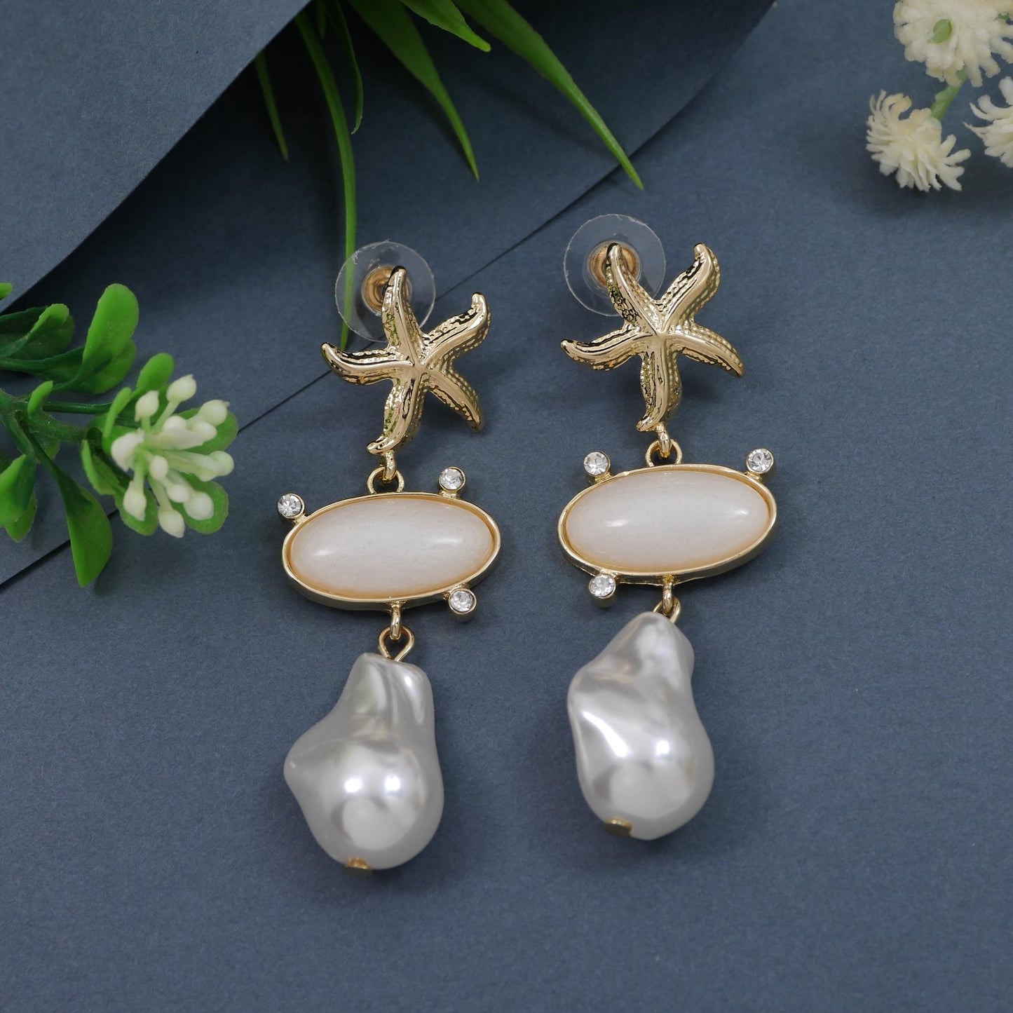 Star & Celeste Dangler Earrings Anti Tarnish