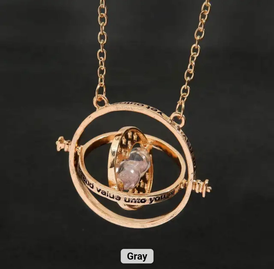 Harry Potter Time-Turner Inspired Time Travel Pendant Necklace