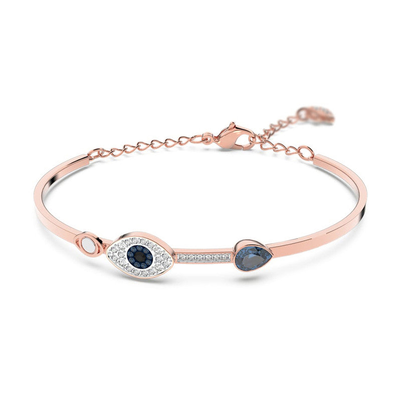 Rosé Guardian Evil Eye Bangle Anti Tarnish Bracelet