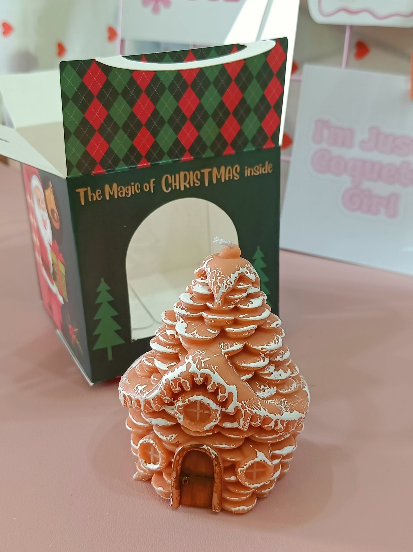 Christmas Home Pillar Candle