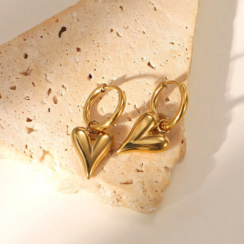 Eternal Heart Hoops Anti Tarnish Earrings