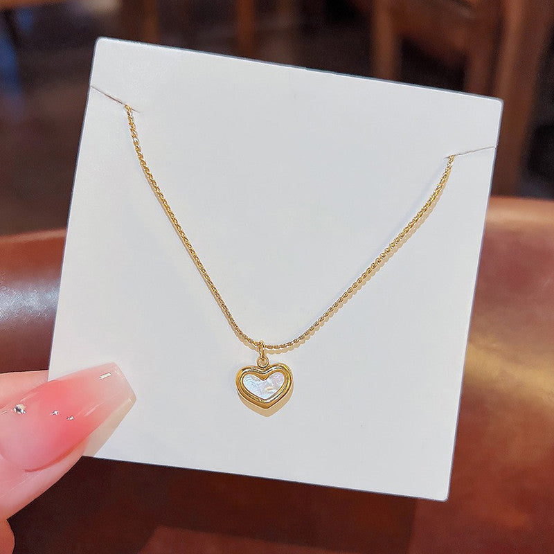 Eclipse Heart Necklace Anti Tarnish