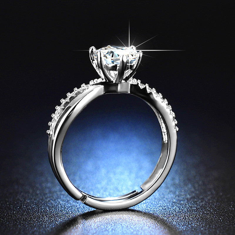 Eternal Glow Anti Tarnish Solitaire Finger Ring
