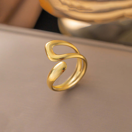 Irregular Shape Anti Tarnish Finger Ring