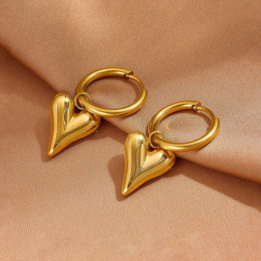 Eternal Heart Hoops Anti Tarnish Earrings