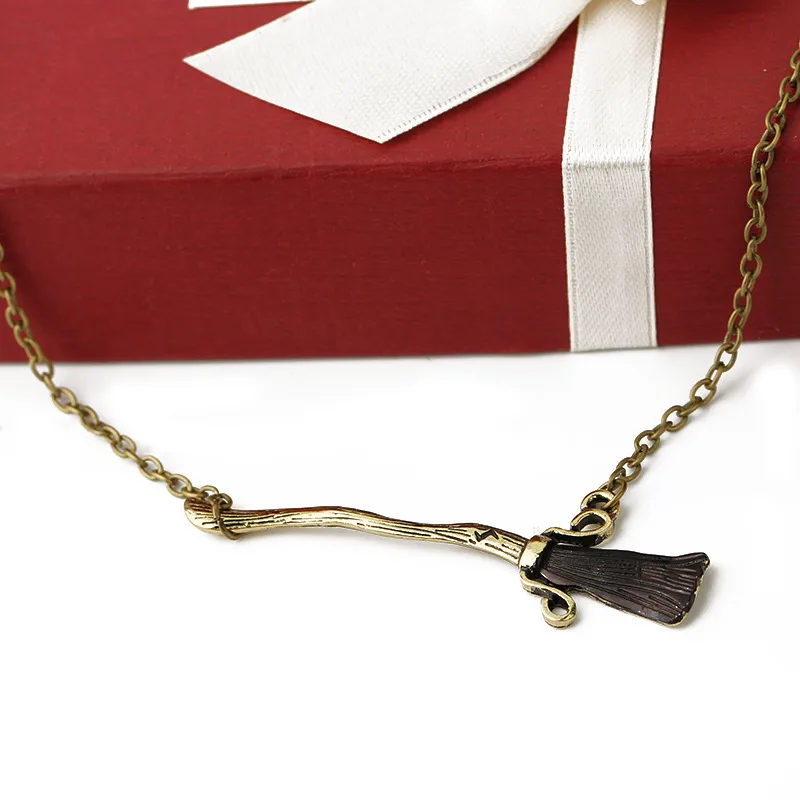 Harry Potter Nimbus 2000 Broomstick Pendant Necklace