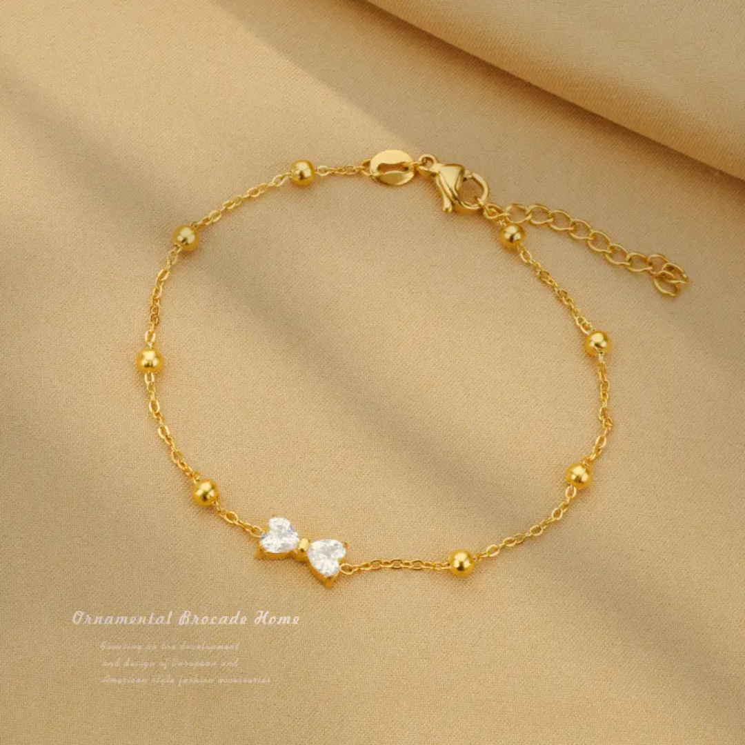 Sparkle Bow tie Anti Tarnish Bracelet