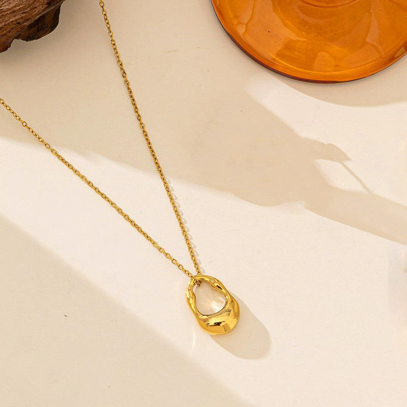 Aurea Modern Drop Anti Tarnish Pendant