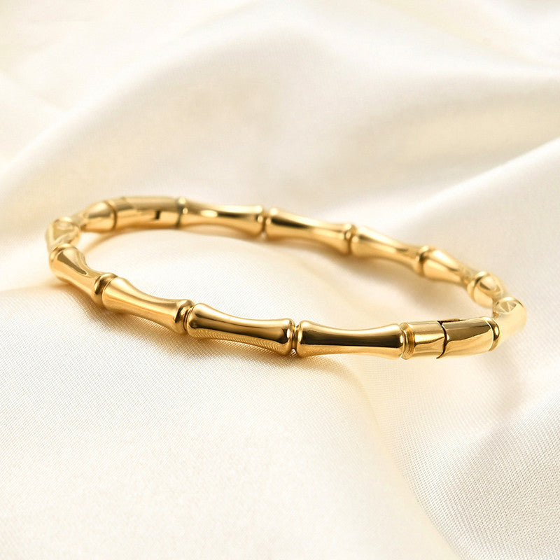 Korean Bamboo Luxe Bracelet/kada Anti Tarnish
