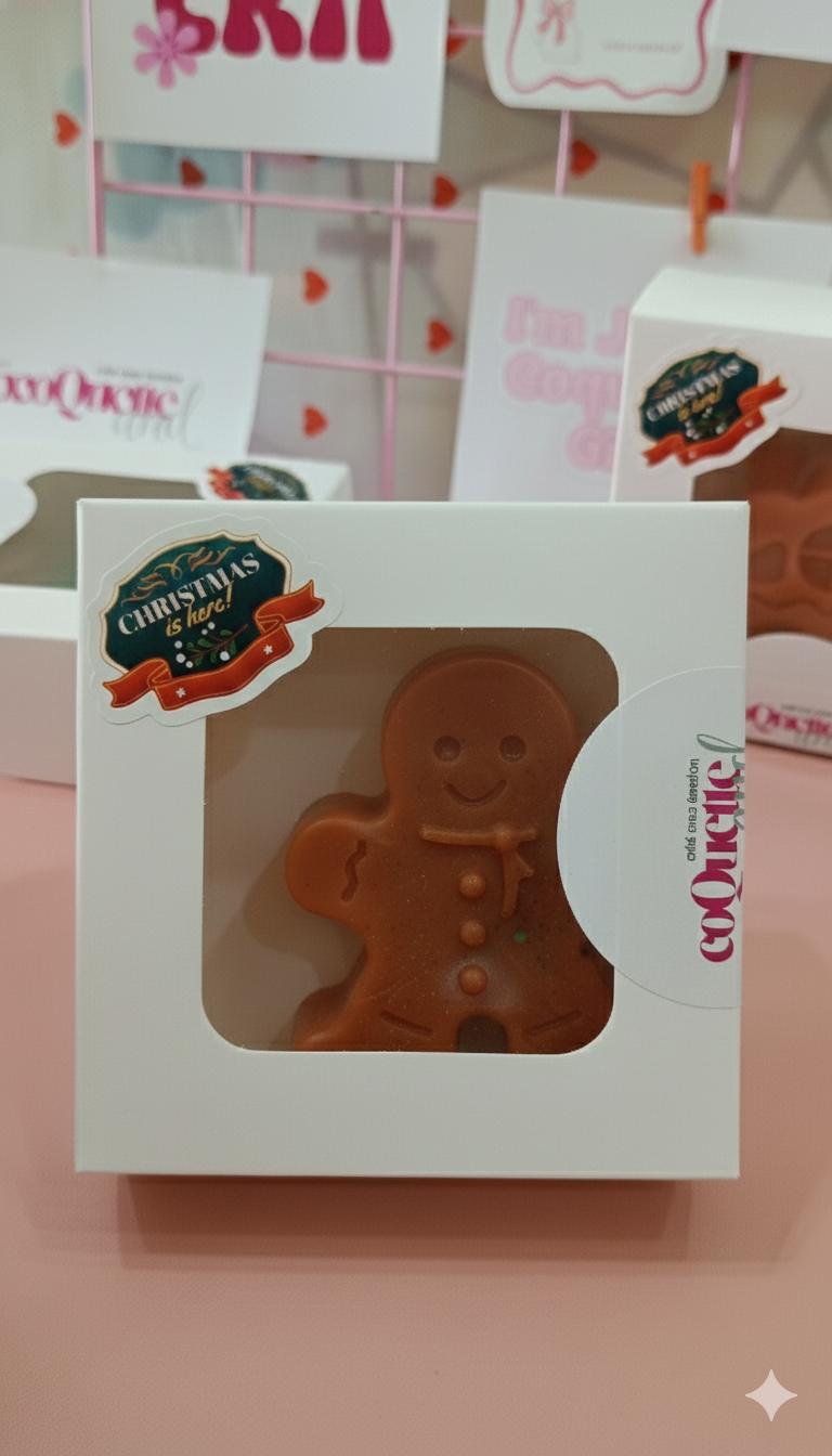 Gingerbread Man Candle for Christmas
