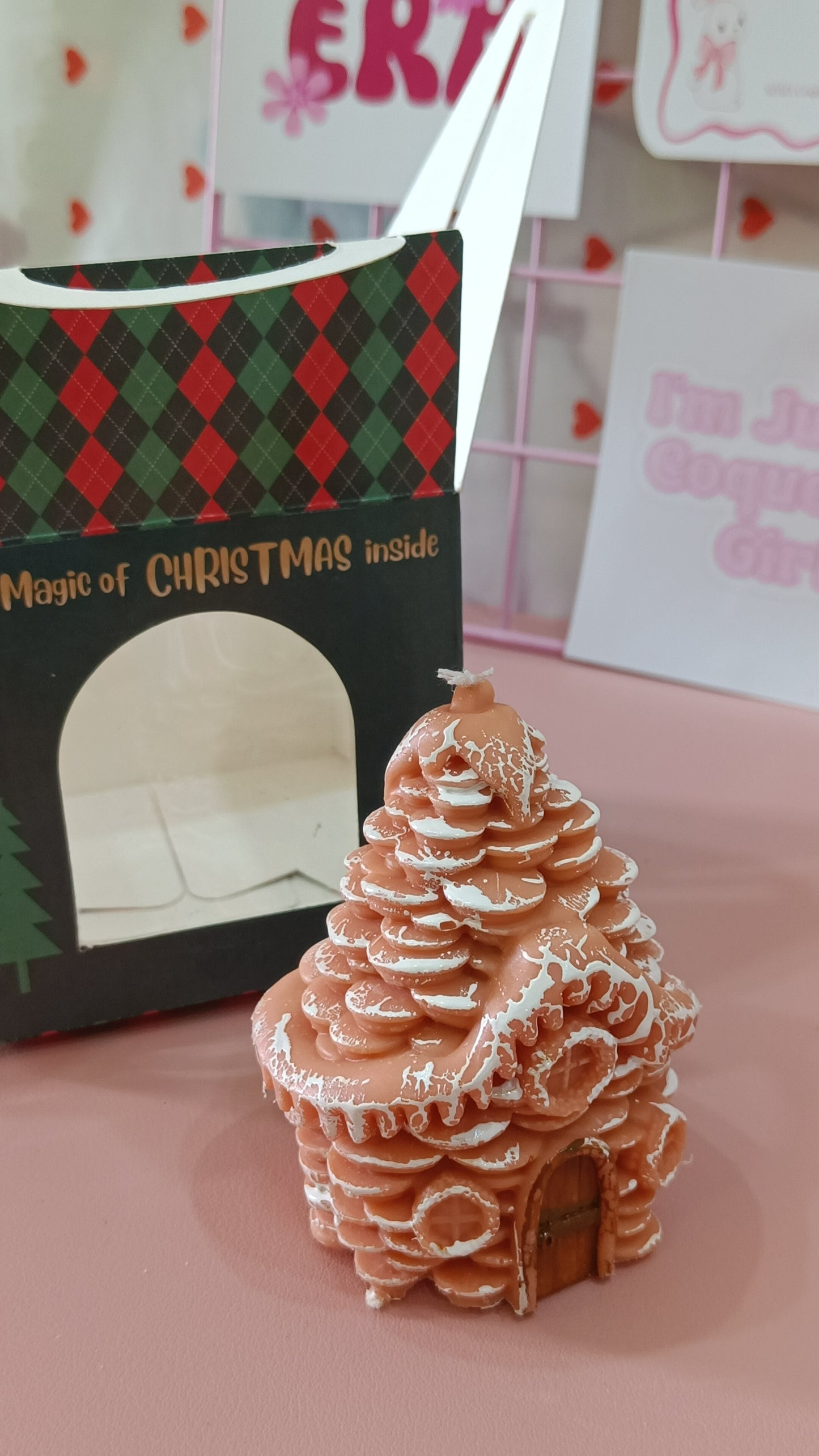 Christmas Home Pillar Candle