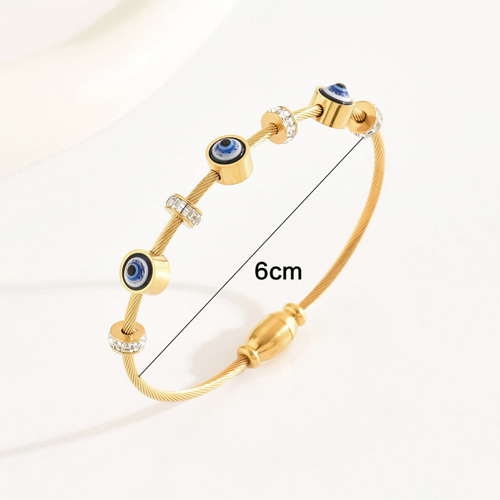 Golden Guardian Evil Eye Bracelet Anti Tarnish