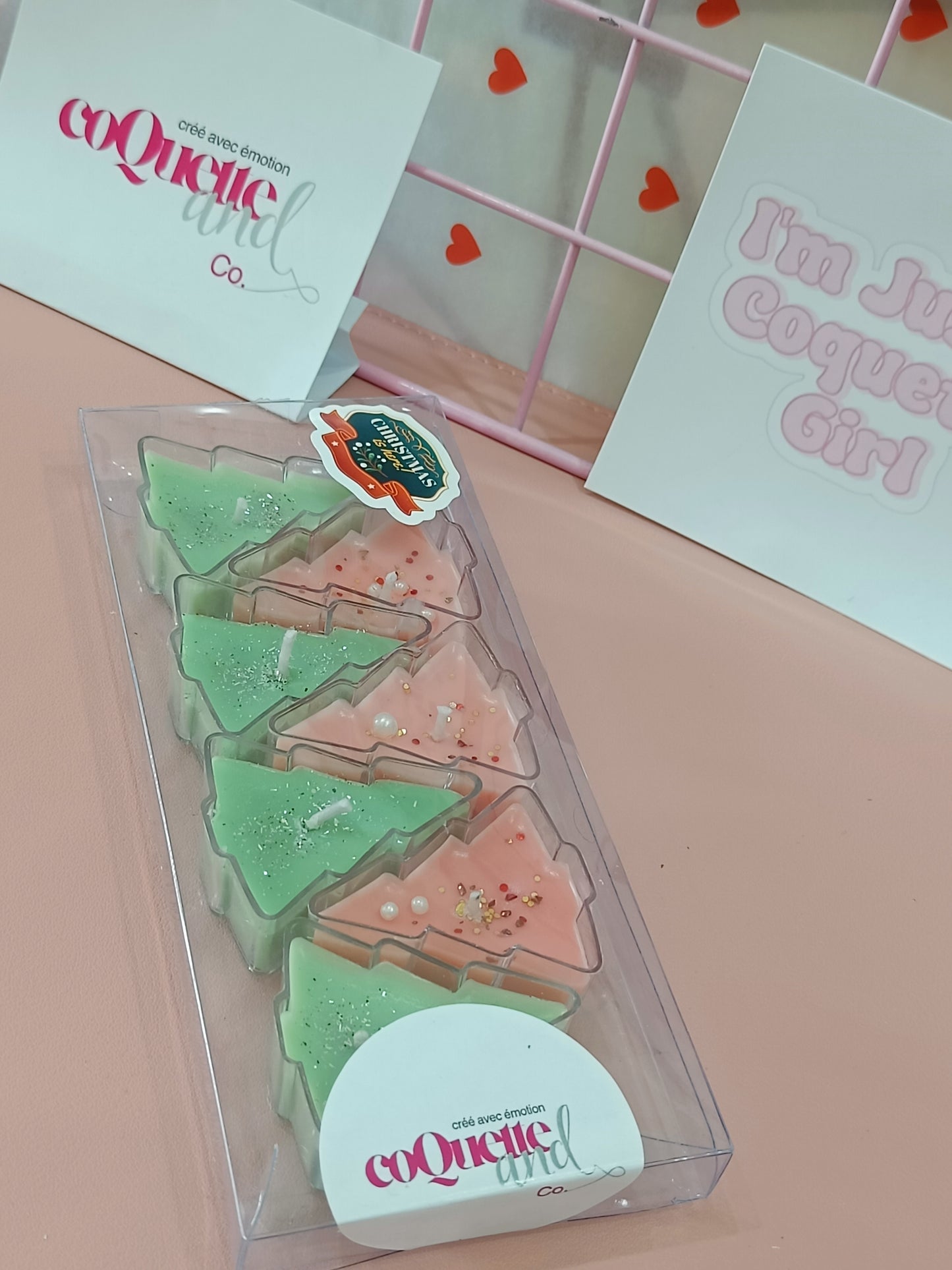 Christmas Tea light candles (set of 7)