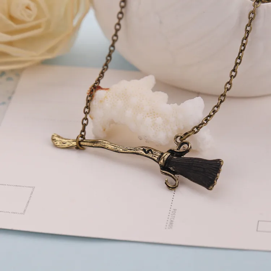 Harry Potter Nimbus 2000 Broomstick Pendant Necklace