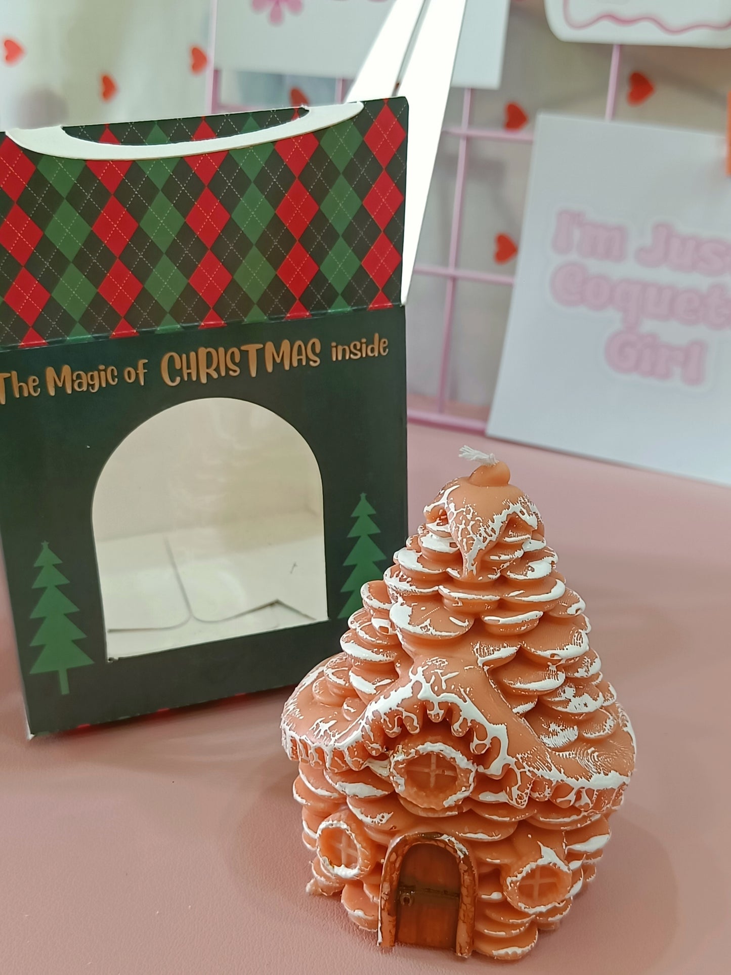 Christmas Home Pillar Candle