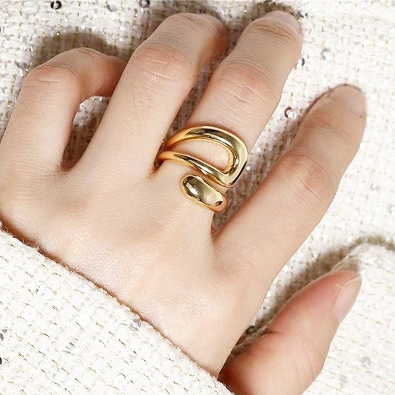 Irregular Shape Anti Tarnish Finger Ring
