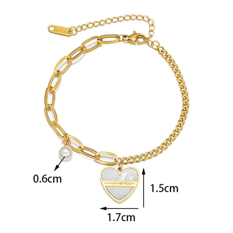 Love wrap heart Bracelet Anti Tarnish