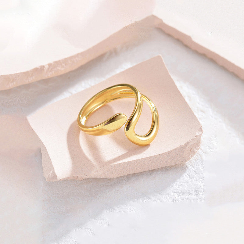 Irregular Shape Anti Tarnish Finger Ring