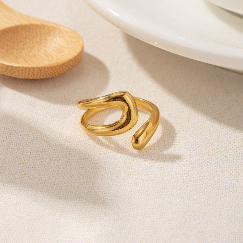 Irregular Shape Anti Tarnish Finger Ring