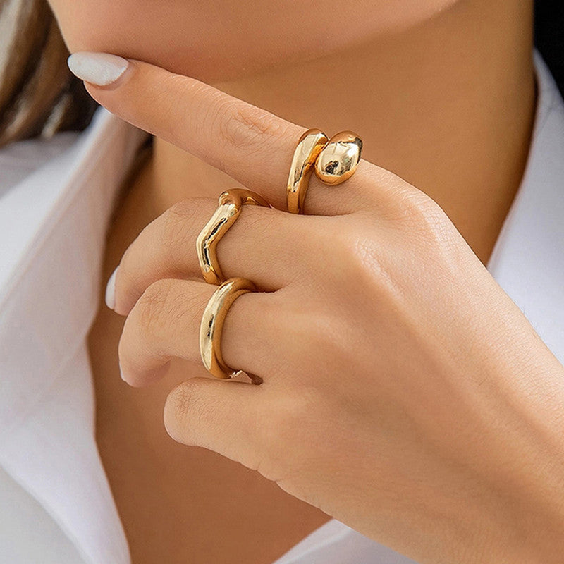 Stackable ring set of 3