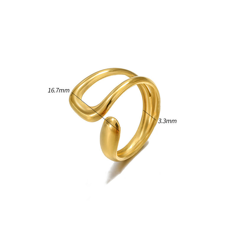 Irregular Shape Anti Tarnish Finger Ring