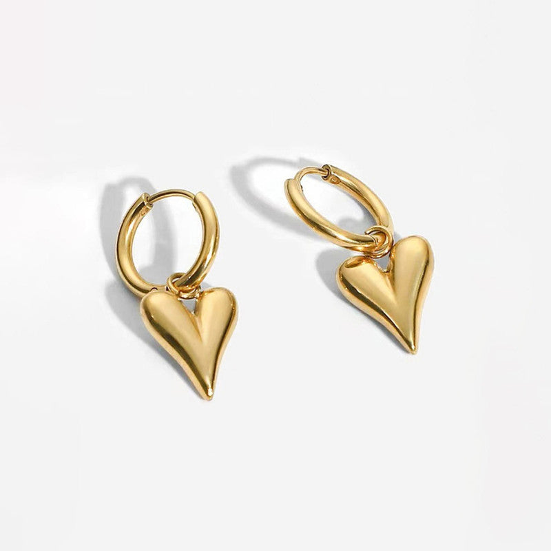 Eternal Heart Hoops Anti Tarnish Earrings