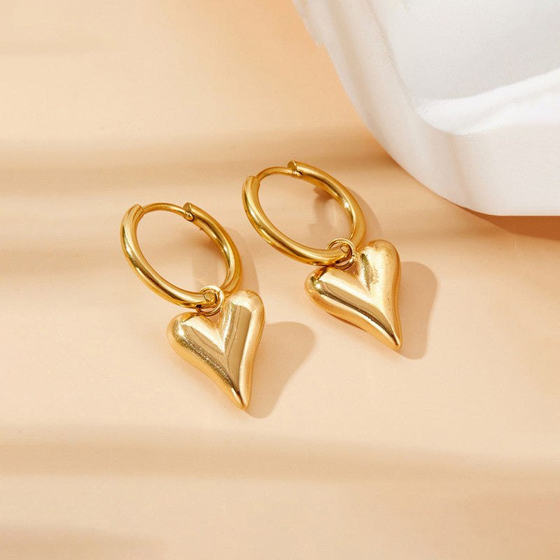 Eternal Heart Hoops Anti Tarnish Earrings