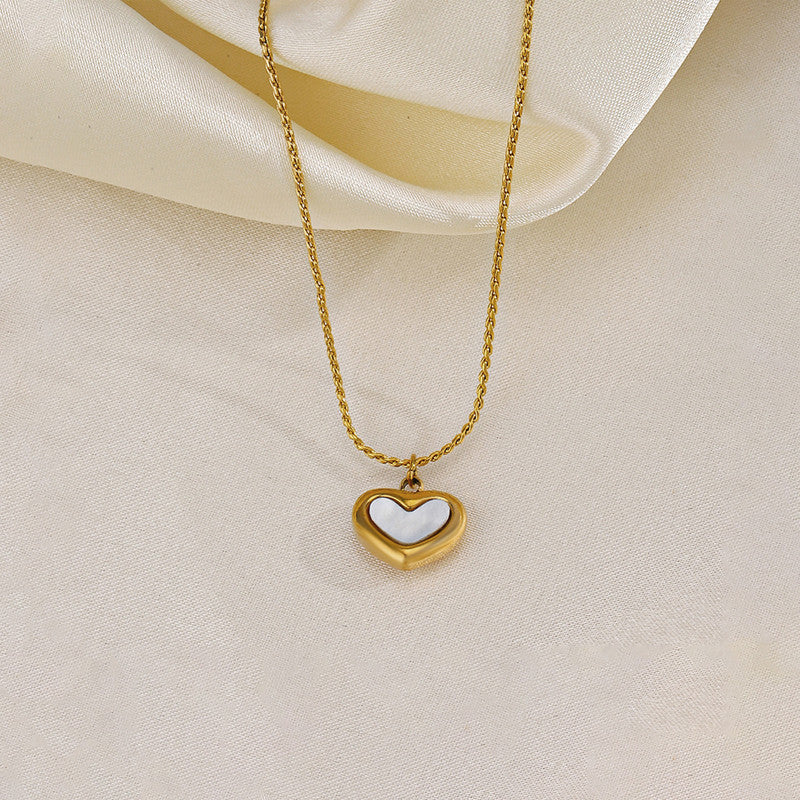 Eclipse Heart Necklace Anti Tarnish