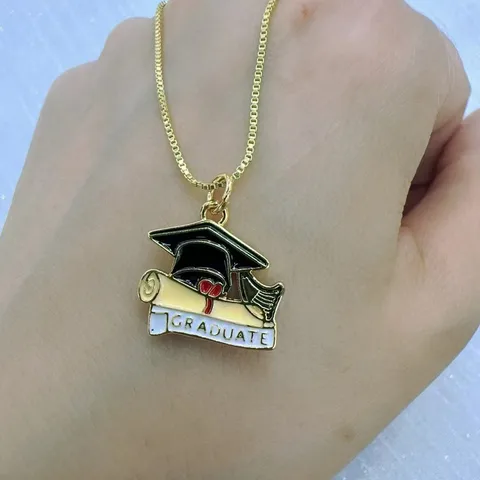 🎓 “Caps Off” Graduate Achievement Pendant