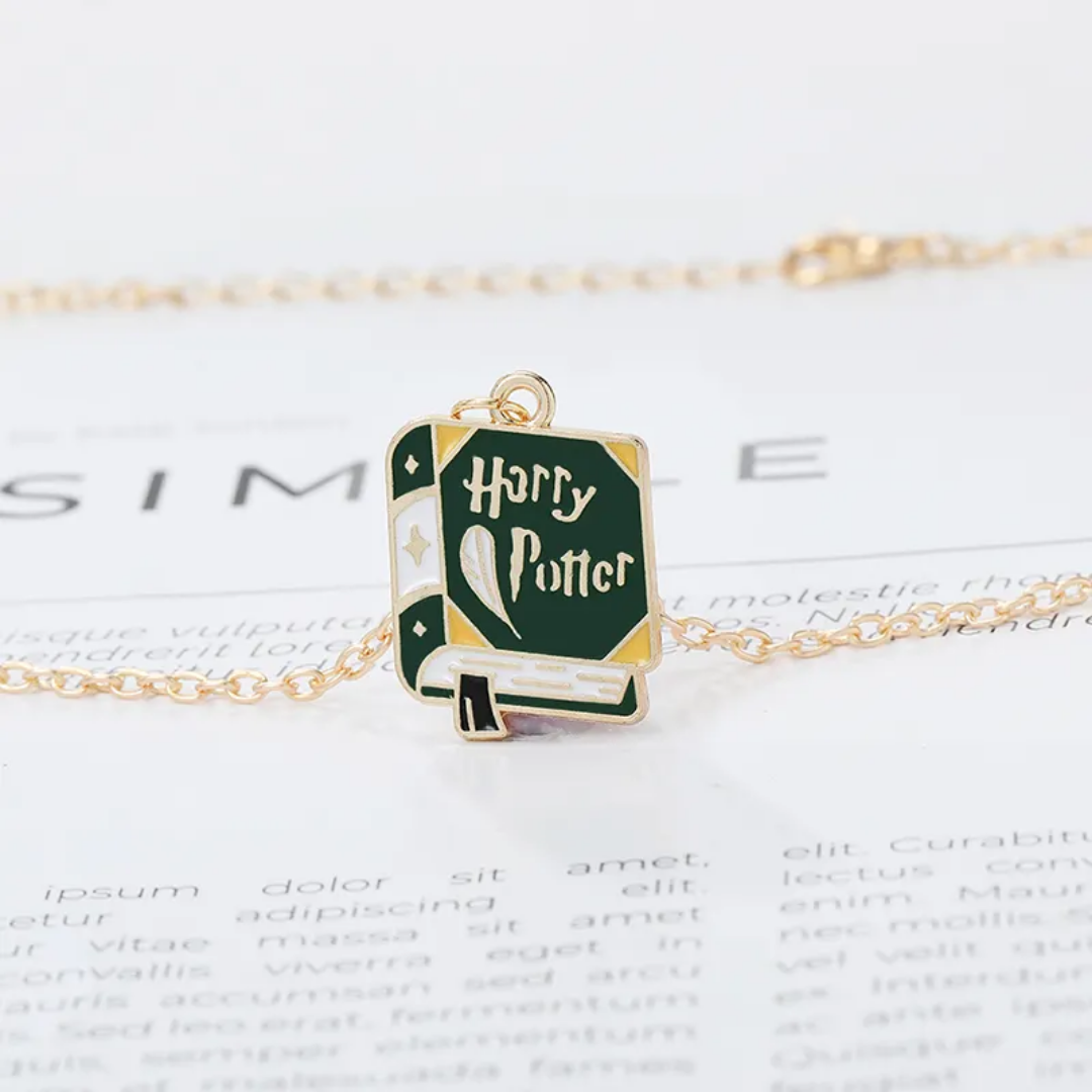 Harry Potter Enchanted Spellbook Pendant Necklace